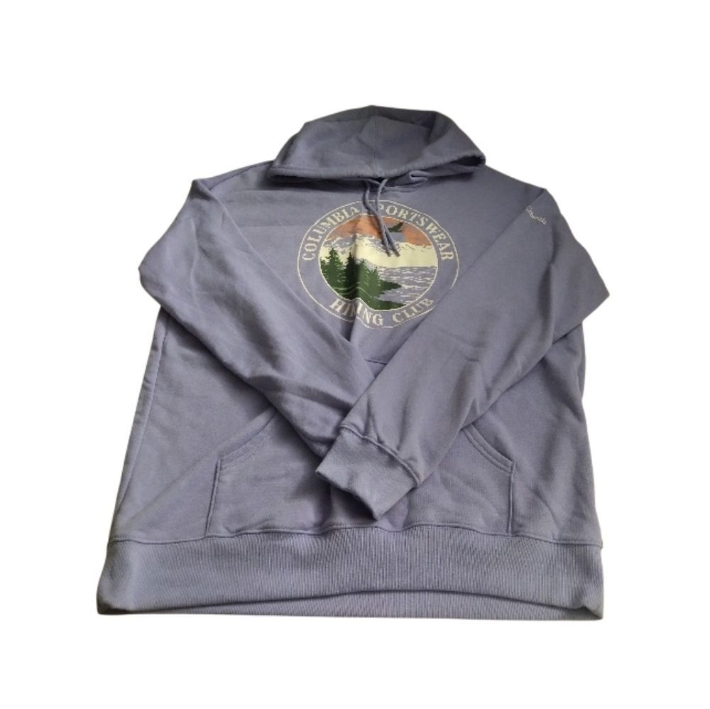 Columbia Women's Lavender Graphic Pullover Hoodie New Size L New
